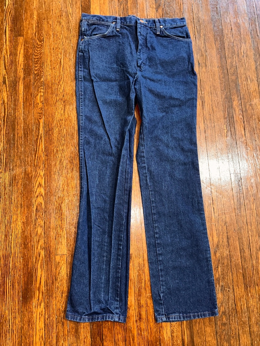 Men’s Wrangler Cowboy 34 x 34 Boot Cut 936PWD Blue Jeans